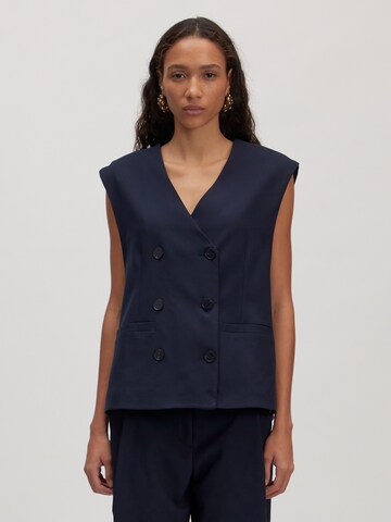 EDITED Gilet 'Dawn' in Blauw: voorkant