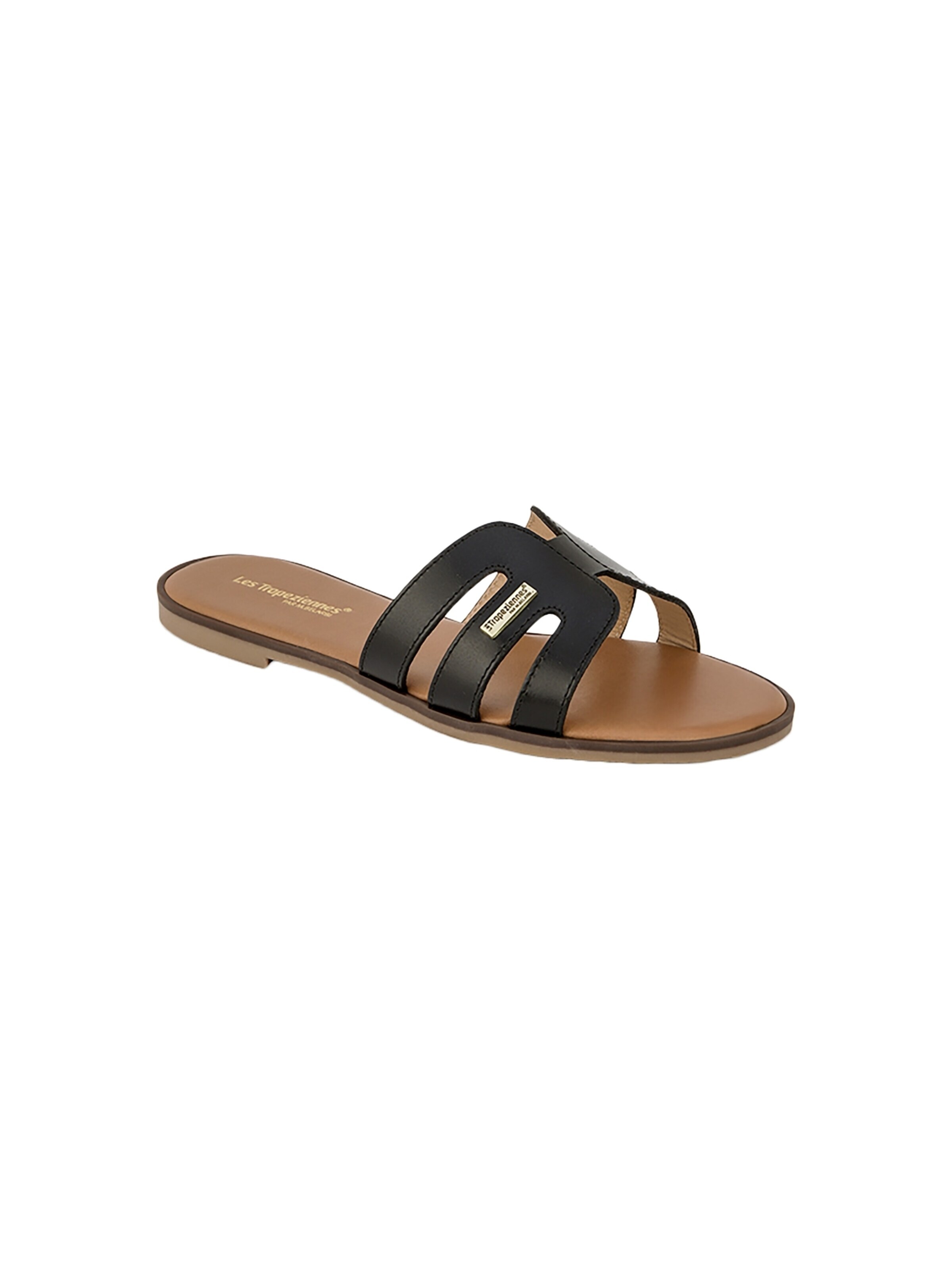 Les Tropéziennes Sandale 'Ledersandalen von Les Hamigos'‌‌‌‌‌‌‌ in Schwarz: Vorderseite