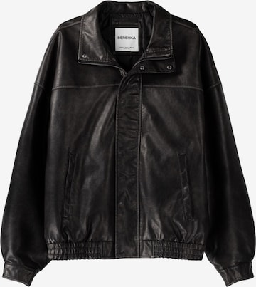 Veste mi-saison Bershka en noir : devant