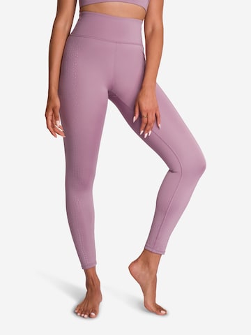 OCEANSAPART - Skinny Leggings 'Jacky' em rosa: frente