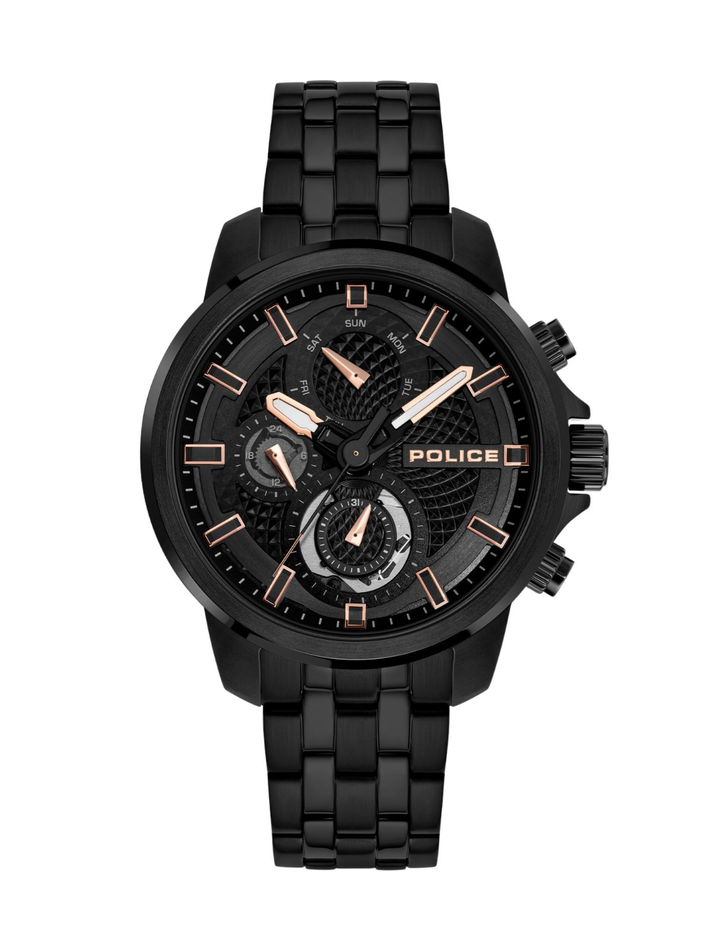 POLICE Analog watch 'Newport' in Black: front