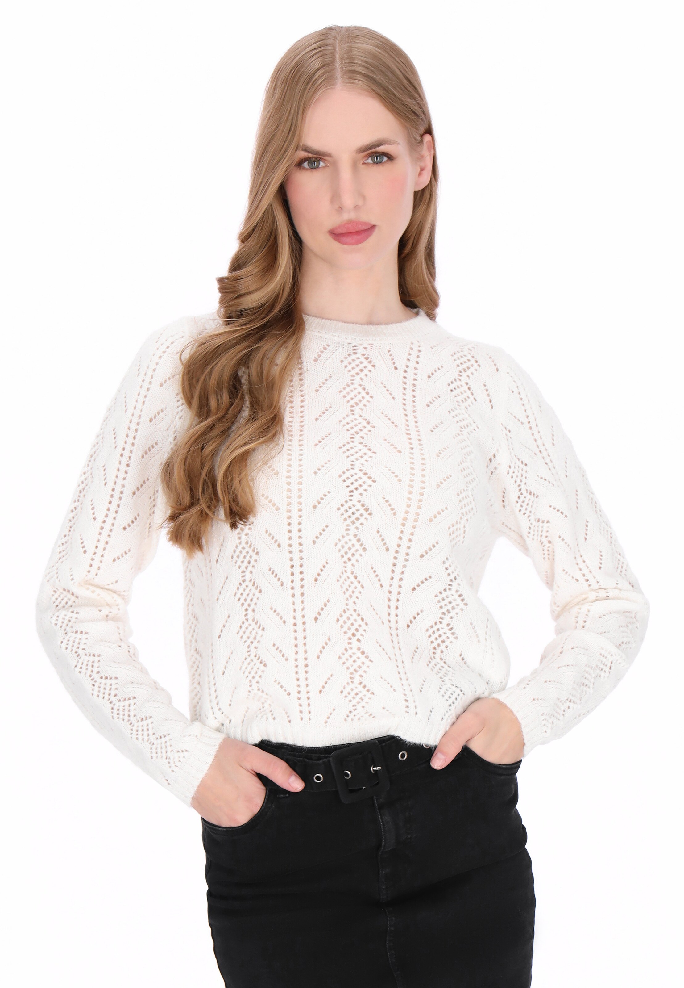 DreiMaster Vintage - Pullover 'Vintage' em branco: frente