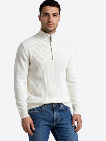 Pull-over PIERRE CARDIN en blanc : devant
