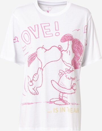 Frogbox Shirt 'Love is the air' in Wit: voorkant