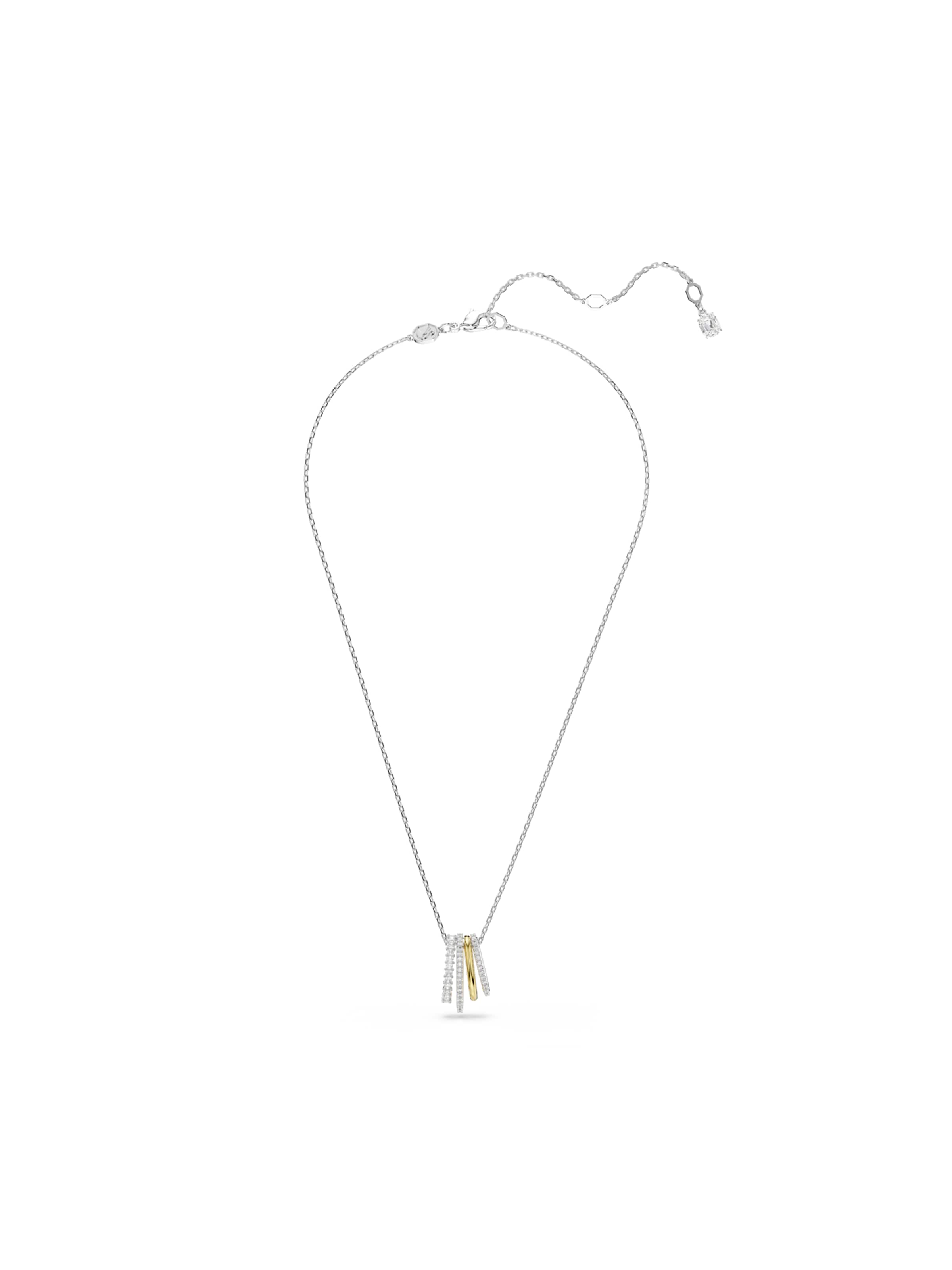 Swarovski Kette 'Hyperbola' in gold / silber / transparent, Produktansicht