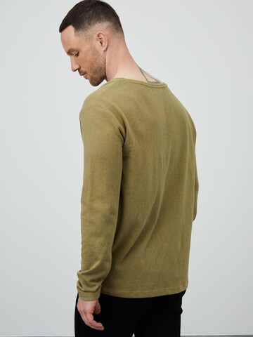 DAN FOX APPAREL Shirt 'Lino' in Groen