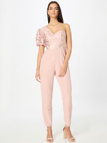 Chi Chi London Jumpsuit in Pink: front