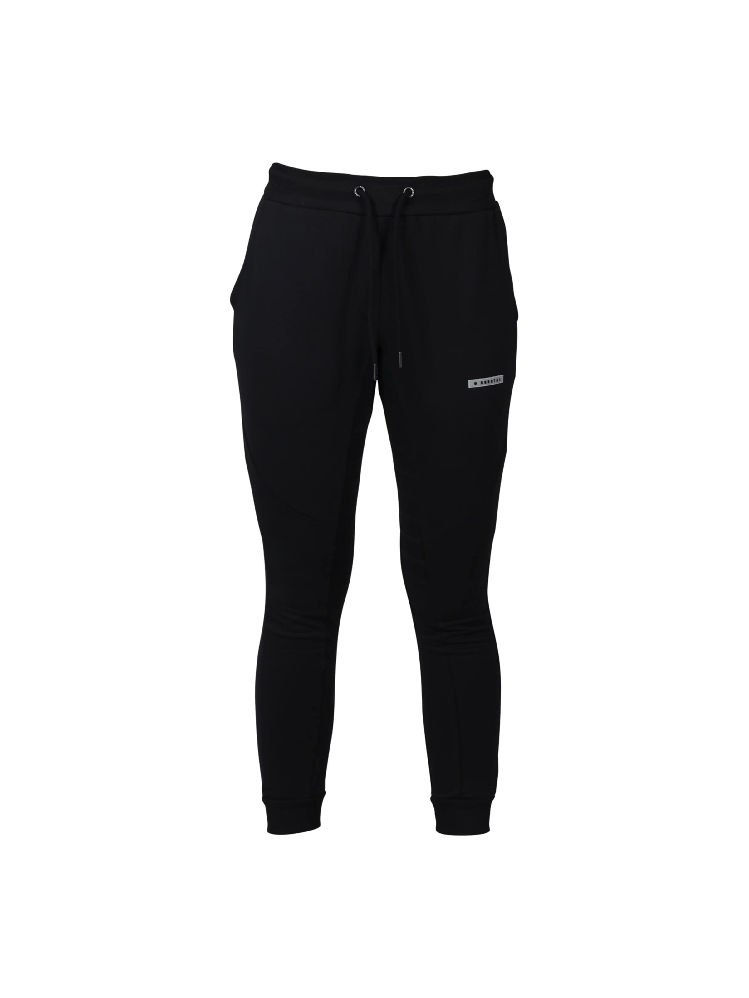 Tapered Pantaloni sportivi di MOROTAI in nero: frontale