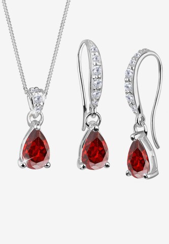 ELLI Sieraden set in Rood: voorkant