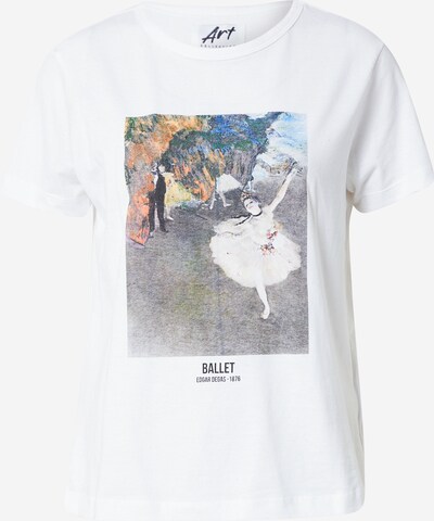 OVS T-shirt en mélange de couleurs / blanc, Vue avec produit