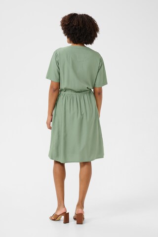 Cream Shirt dress 'Tiah' in Green