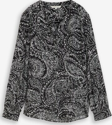 TOM TAILOR Blouse in Zwart: voorkant