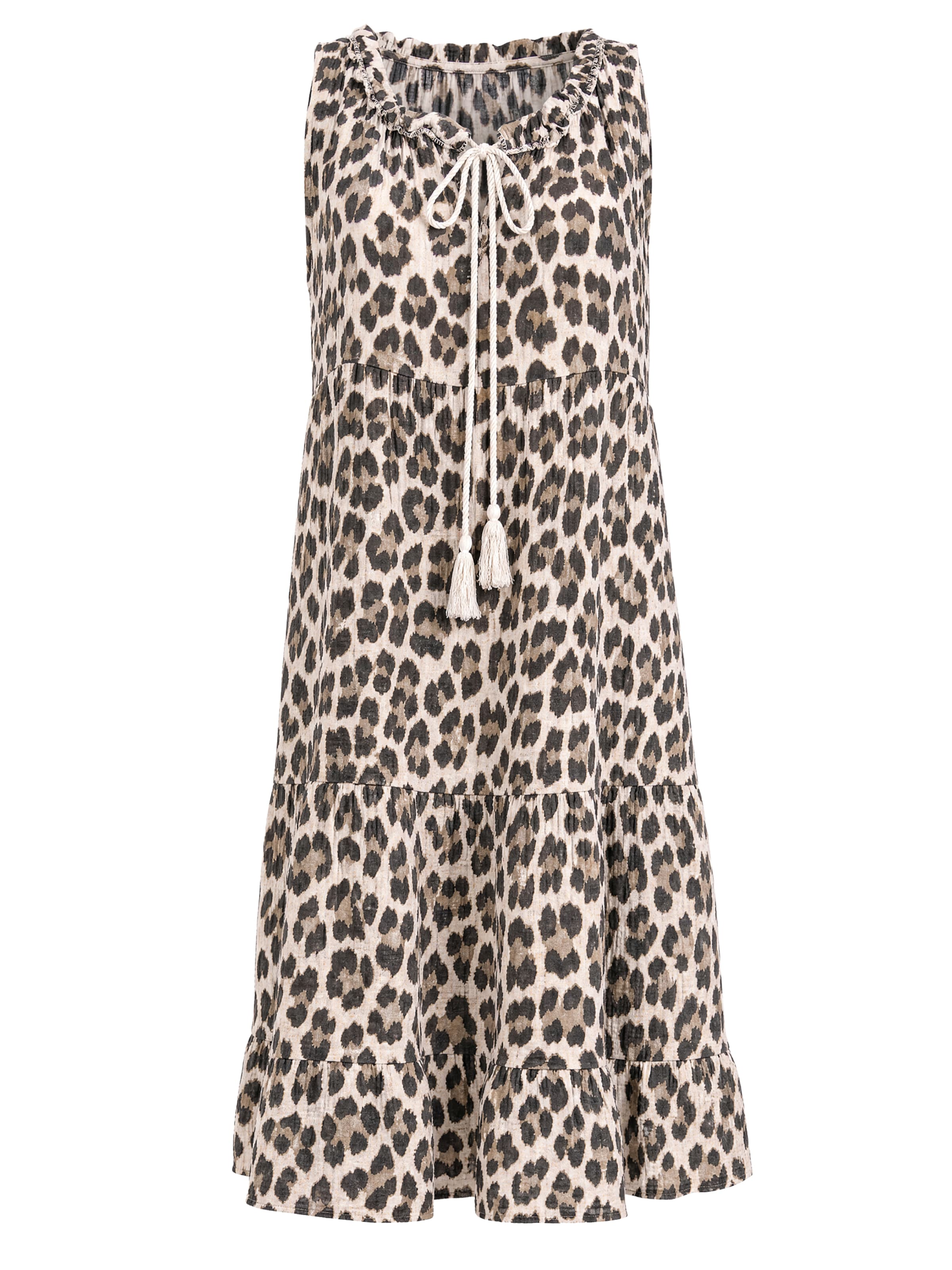 Seasons of April Zomerjurk 'Nala' in Beige: voorkant