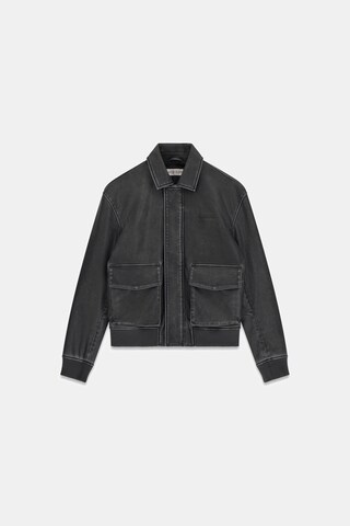 GUESS JEANS Преходно яке в черно: отпред