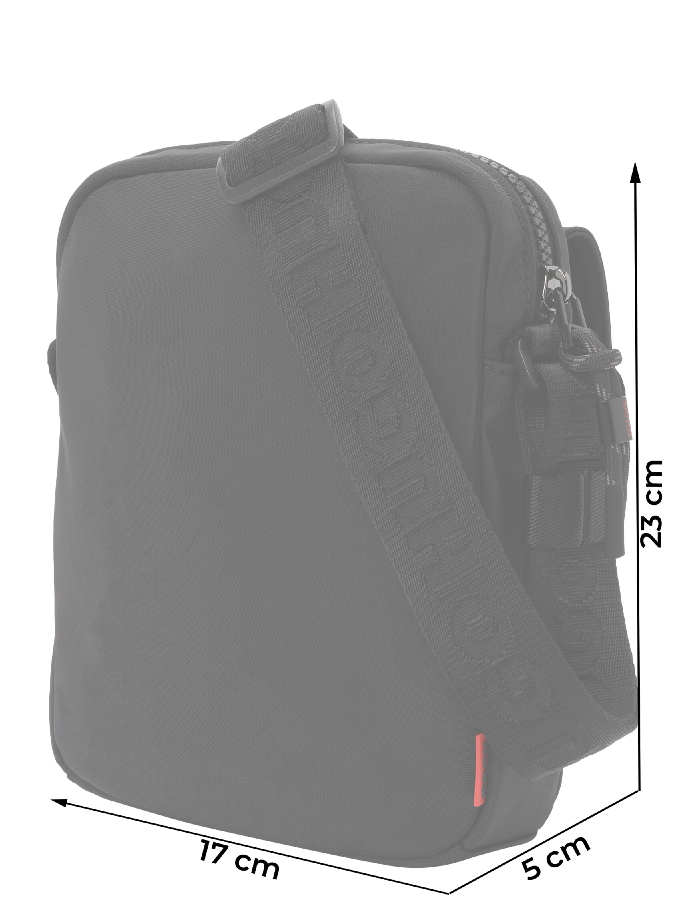 HUGO Skuldertaske 'Marsel' i sort