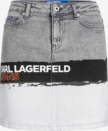 Jupe KARL LAGERFELD JEANS en gris : devant