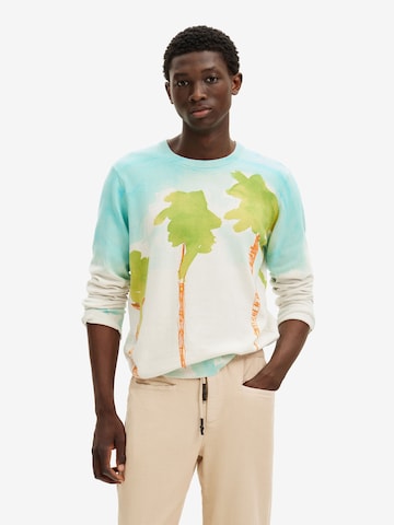 Sweat-shirt Desigual en mélange de couleurs : devant