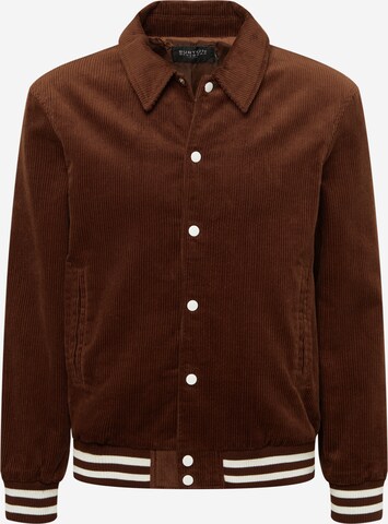 BURTON MENSWEAR LONDON Between-season jacket in Brown: front