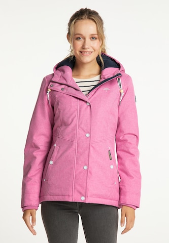 Schmuddelwedda Winter Jacket in Pink: front