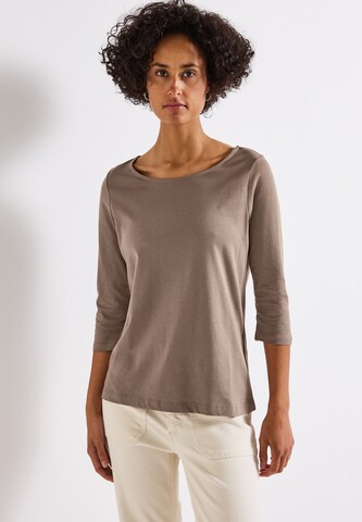 STREET ONE Shirt in Brown: front