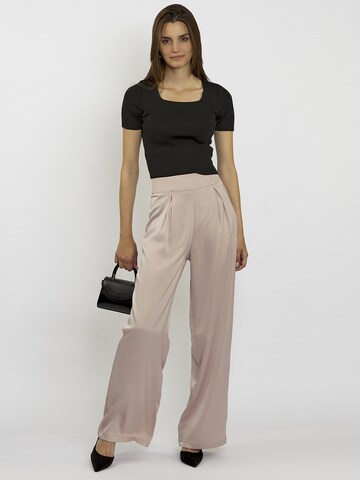 FRESHLIONS Wide leg Trousers 'Carlina' in Pink