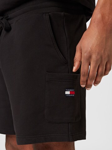 Regular Pantalon cargo Tommy Jeans en noir