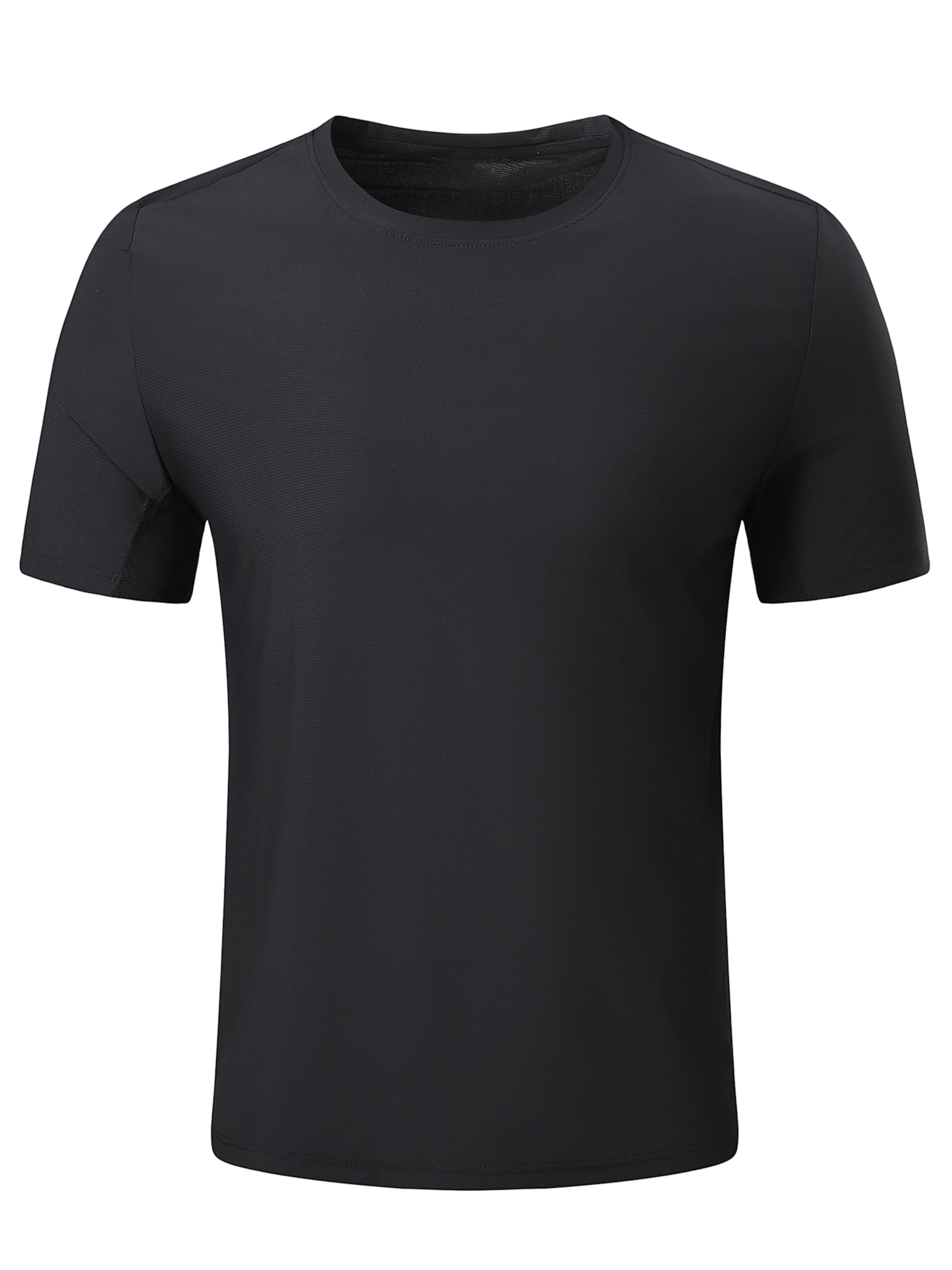 YOUTHUP Funktionsshirt 'Lichtschein'‌‌‌‌‌‌‌‌‌ in Schwarz: Vorderseite