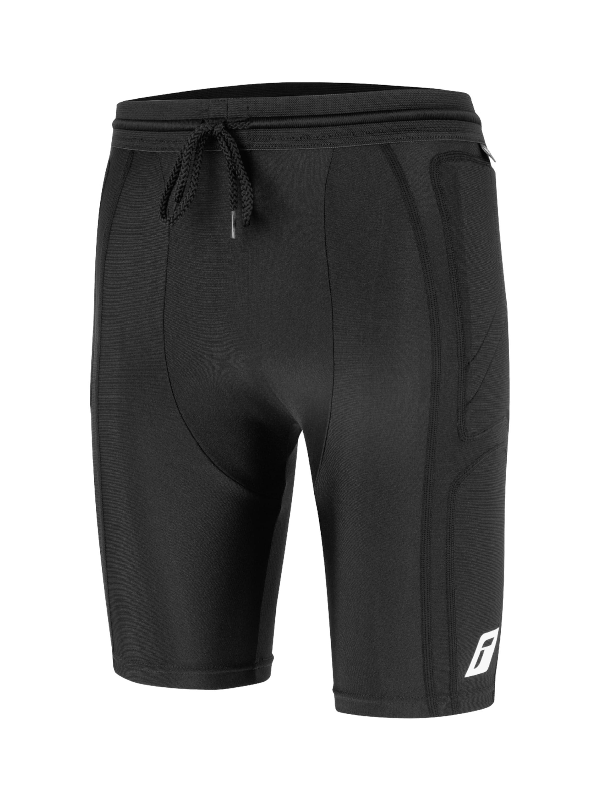 REUSCH Skinny Sportshorts in Schwarz: Vorderseite