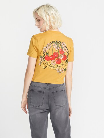 Volcom T-Shirt 'Pocket Dial' in Gelb