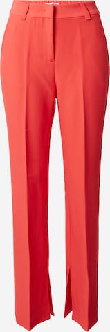 co'couture - Slimfit Pantalón de pinzas 'Vola' en rojo: frente