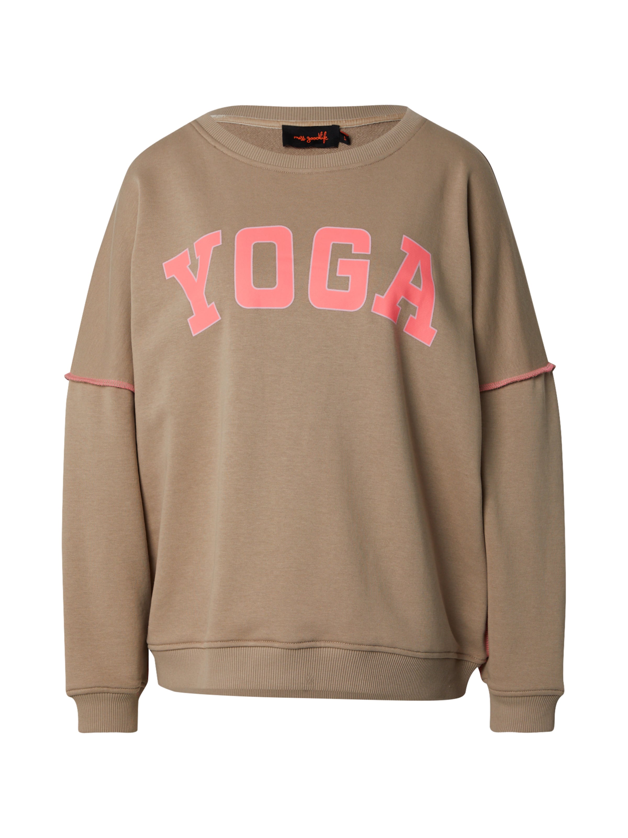 miss goodlife - Sudadera 'Yoga' en beige: frente
