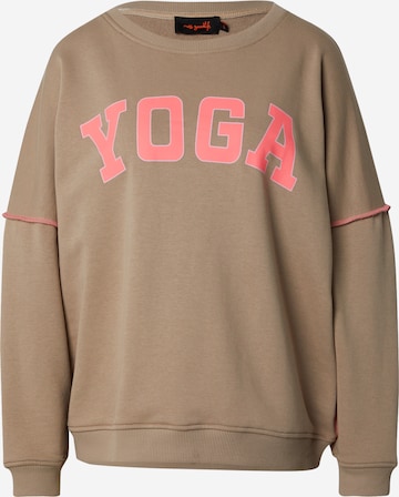 smėlio miss goodlife Megztinis be užsegimo 'Yoga': priekis