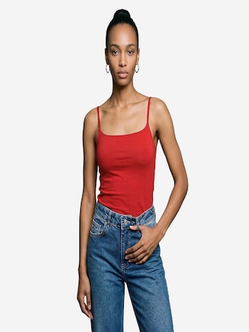 Camicia da donna 'Blusen' di Dilvin in rosso: frontale