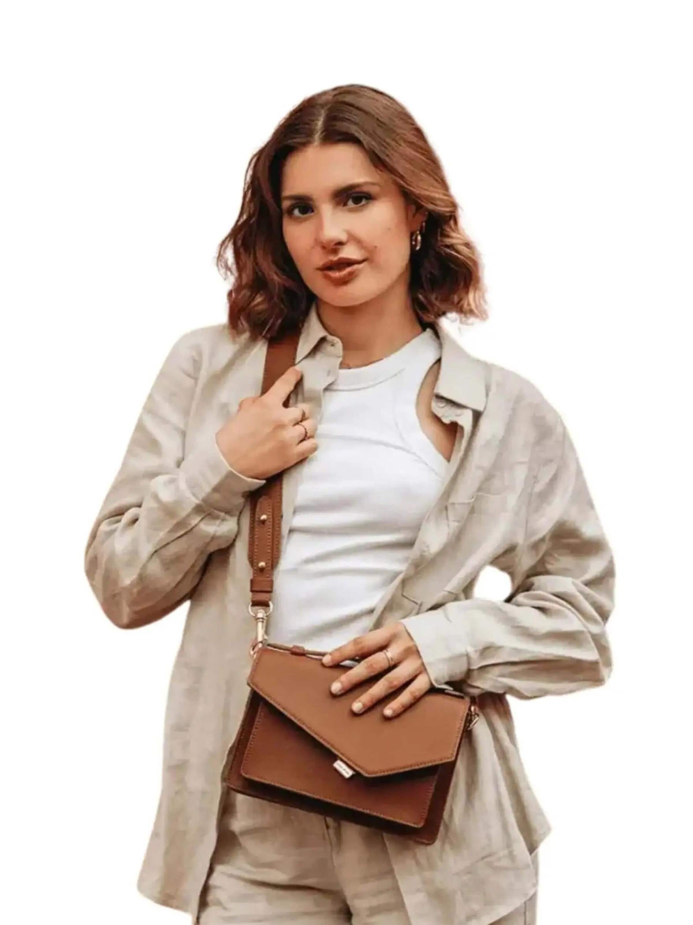 LANCASTER Paris Handtasche 'Zoé'‌‌‌‌‌‌‌‌ in Braun: Vorderseite