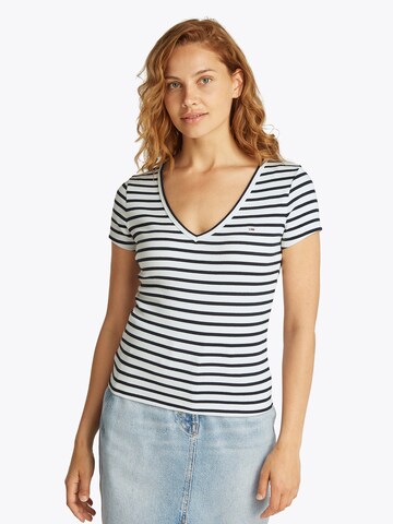 Tommy Jeans - Camiseta 'ESSENTIAL' en blanco: frente