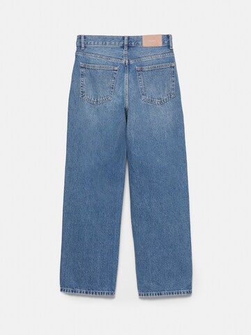 Largi Jeans de la Pull&Bear pe albastru