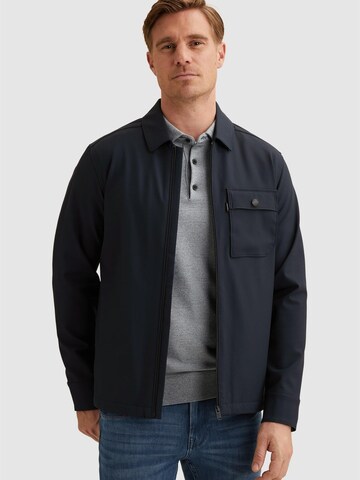 VANGUARD Paita 'Overshirt with zipper closure and bi-stretch' värissä sininen: etupuoli