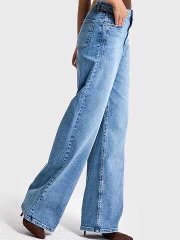 IT'S BASIC Wide leg Jeans 'WIDE HIGH RISE JEANS' in Blauw