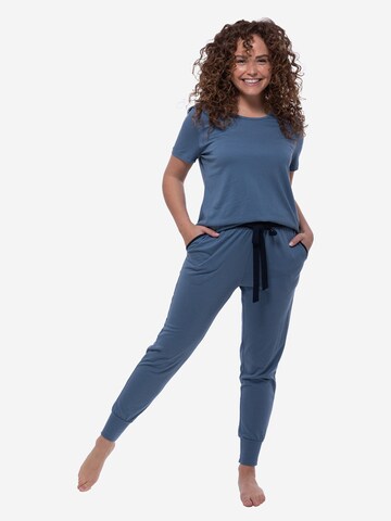 Ammann Pyjama 'Night & Home'‌‌‌‌‌‌‌‌‌‌ in Blau