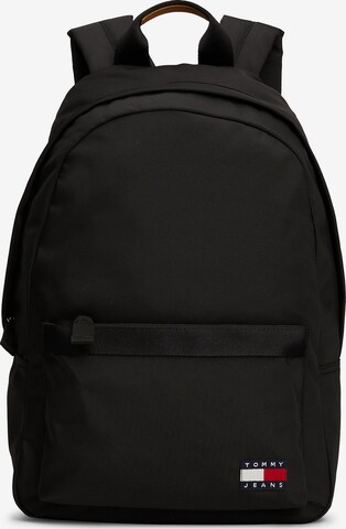 Tommy Jeans Backpack 'Essential' in Black: front