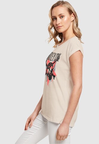 Merchcode T-Shirt 'Motley Crue - Montage Skull' in Weiß