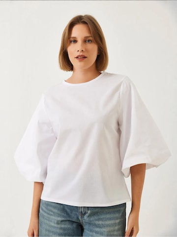 Camicia da donna di Bianco Lucci in bianco