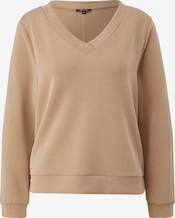 Sweat-shirt COMMA en beige : devant