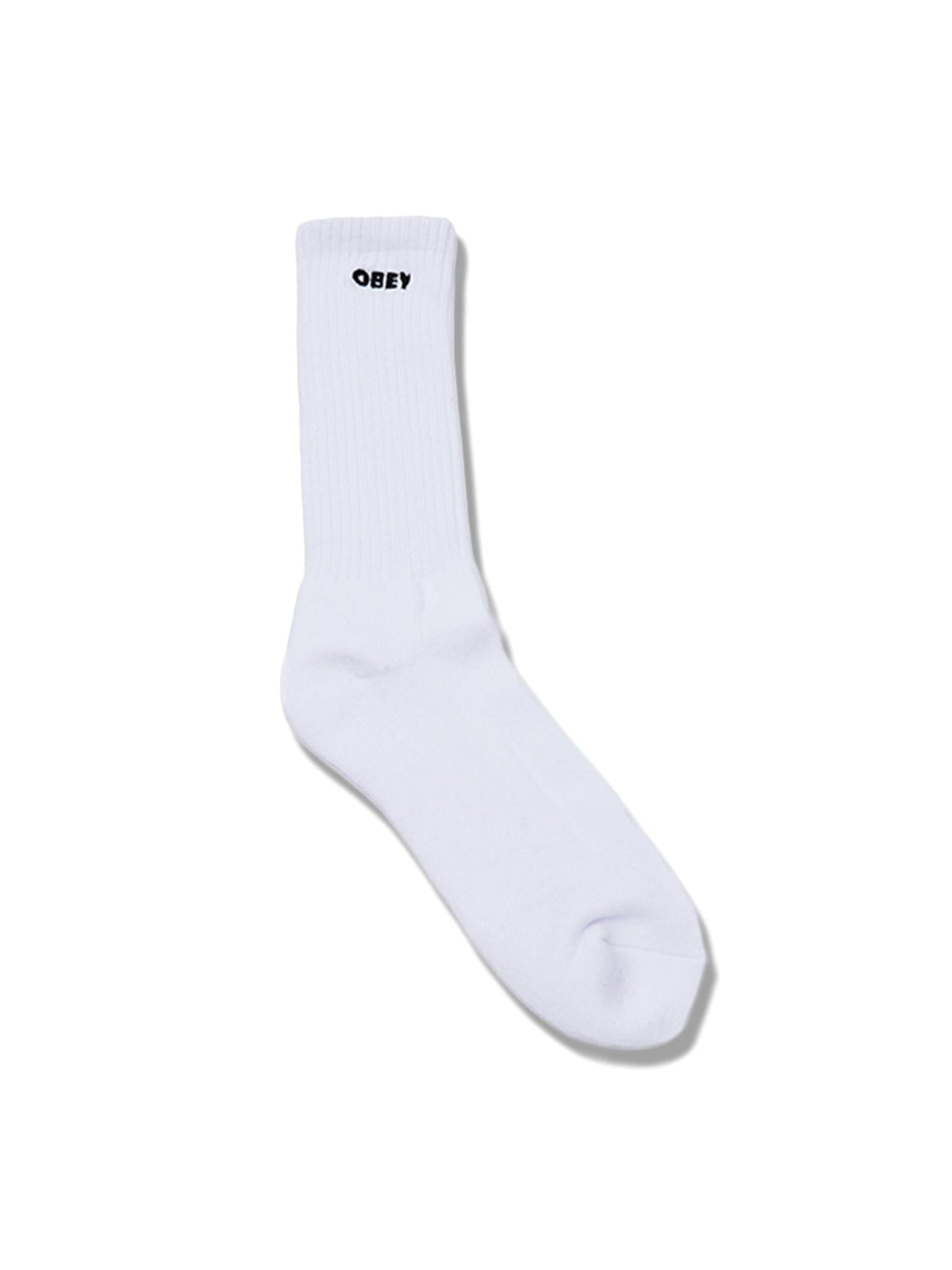 Obey Sokker 'Bold Socks White' i hvid: forside