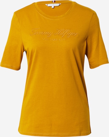 T-shirt TOMMY HILFIGER en orange : devant