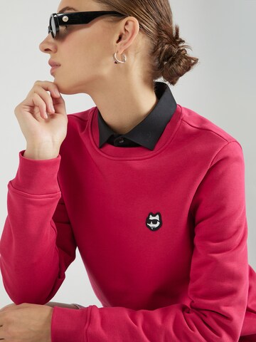 Felpa 'Ikonik 2.0' di Karl Lagerfeld in rosso