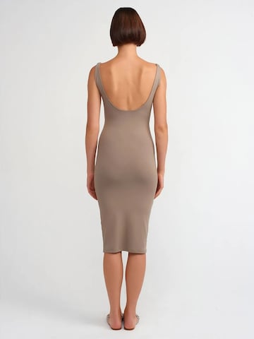 Dilvin Midi Kleid in Grau
