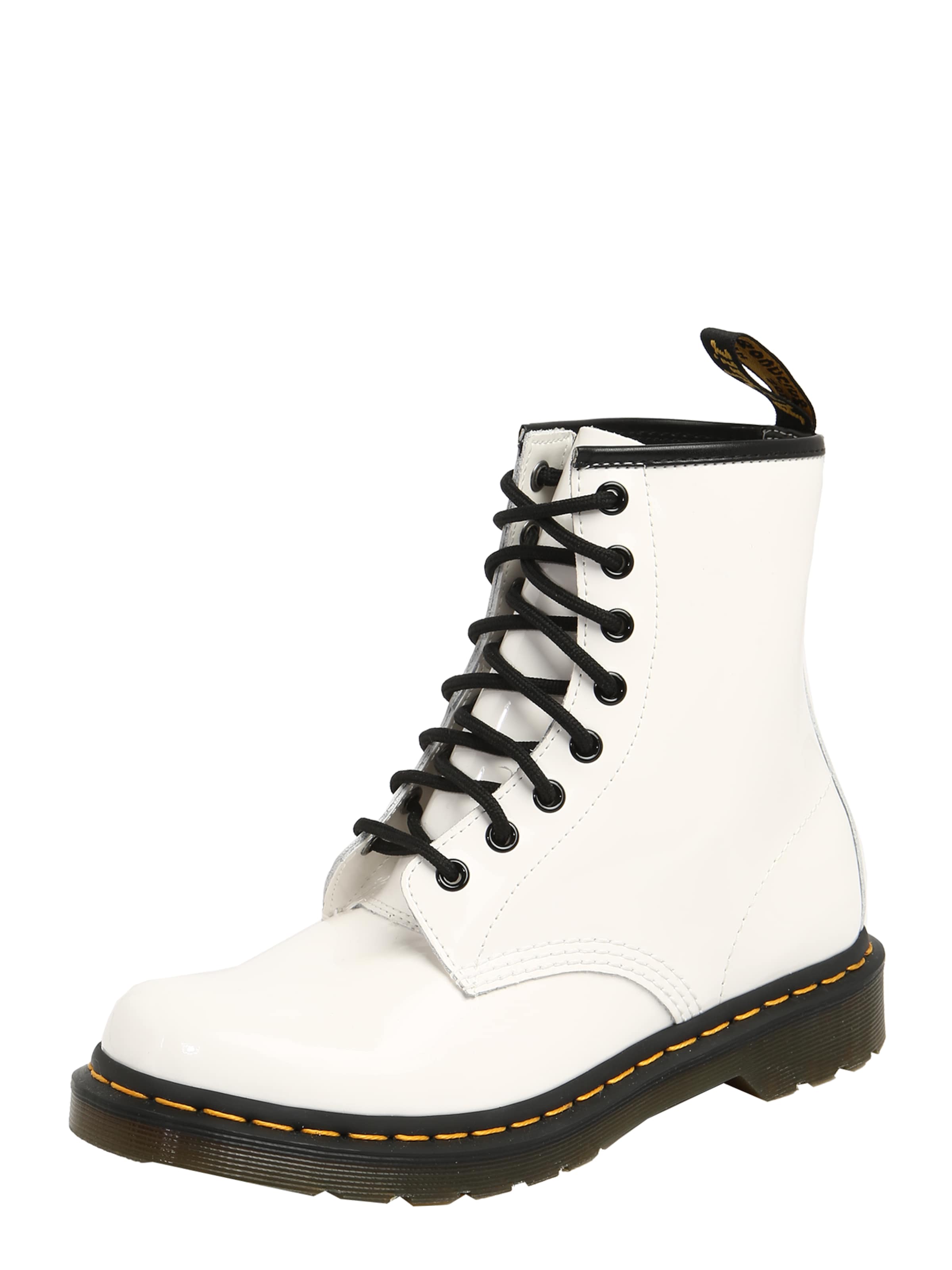 Dr. Martens Paeltega poolsaabas '1460', värv valge: eest vaates