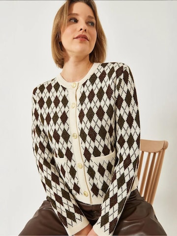 Bianco Lucci Knit cardigan in Black