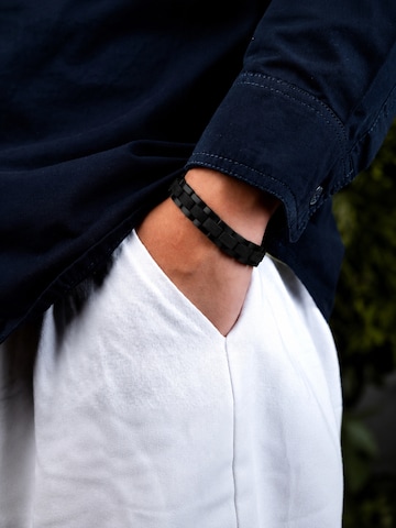Holzwerk - Pulsera 'BODENSEE' en negro